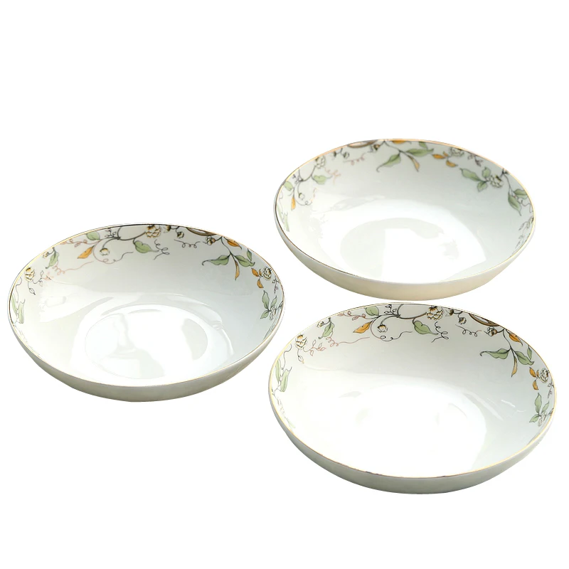 

Bacugi набор из 3 маленьких тарелок из костяного фарфора