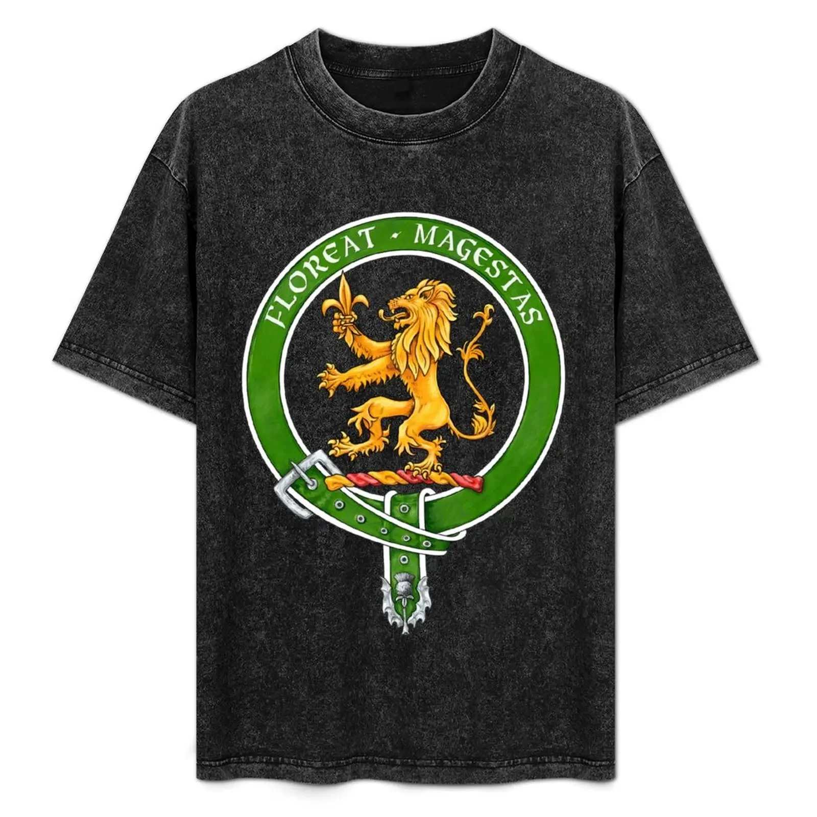 Фото Футболка Clan Broun Scottish Crest, футболки с принтом на заказ, мужская футболка с рисунком, хлопковая футболка, футболка из 100% хлопка №1