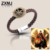 zxmj doctor strange bracelet movie and television peripherals jewelry customizable leather bracelet fashion popular accessories
