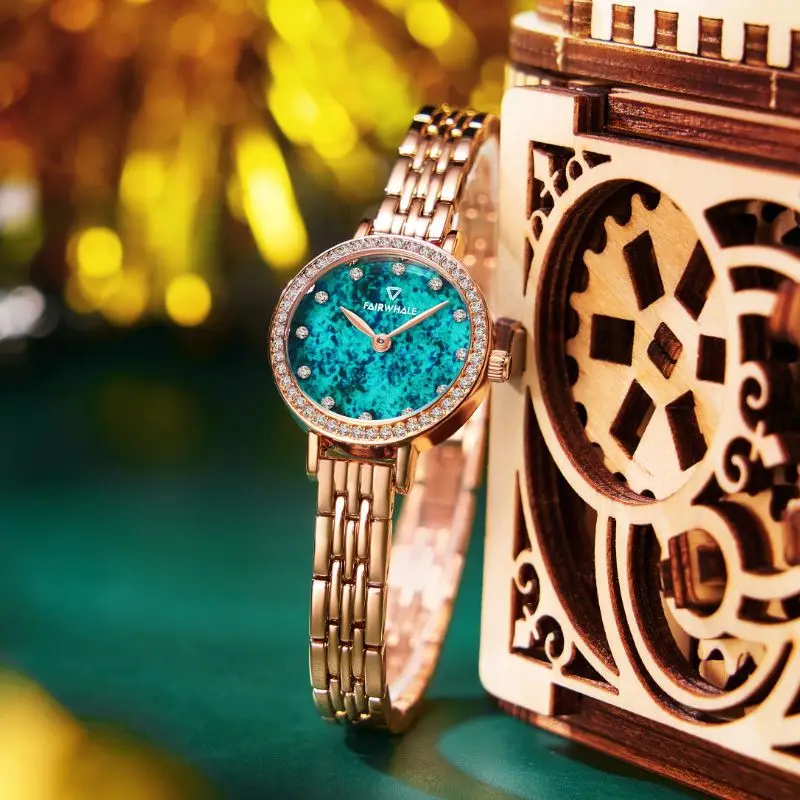 

Maffei Women's Watch Special Interest Light Luxury New Fashion Starry Ins Style Small Green Watch Qixi Gift