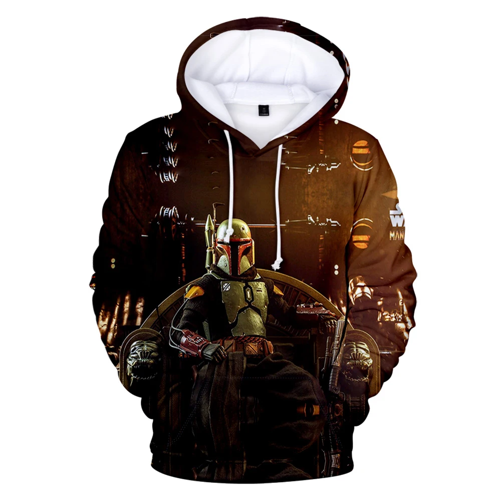 

Толстовка The Book Of Boba Fett, тренировочный костюм с 3D рисунком, свитшот с длинным рукавом для мужчин и женщин, уличная одежда в стиле Харадзюку, 2021...