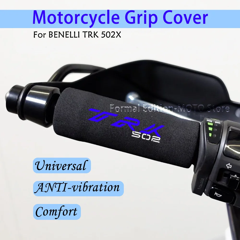 

Motorcycle Grip Cover Shockproof Non-slip Motorcycle Sponge Grip Handlebar Grip Sponge Cover for BENELLI TRK 502X TNT25N