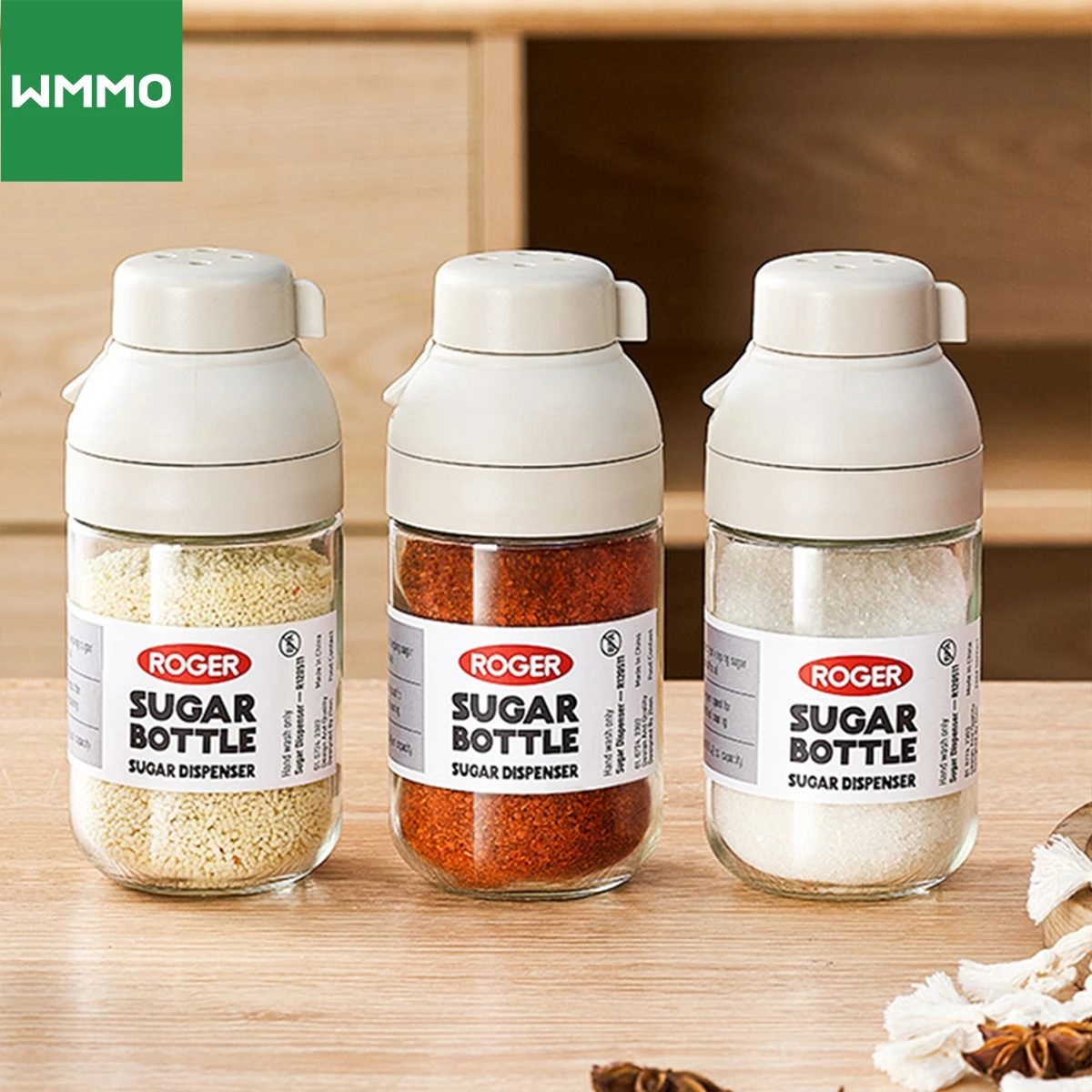 WMMO 0 5 г дозирующий солончик Push&ampPour 2 в 1 дозатор сахара резервуар для соли бутылка