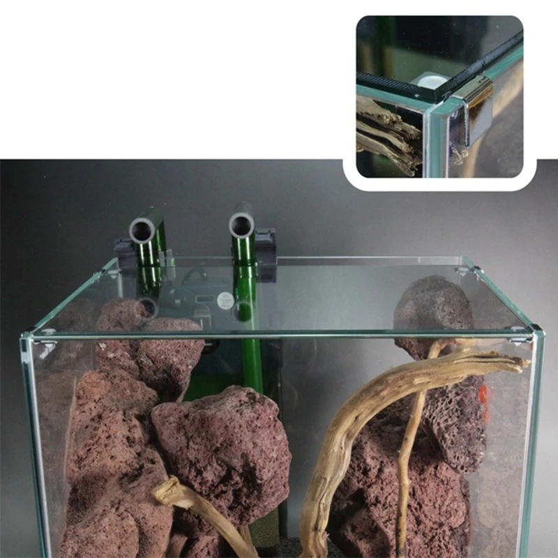 N0HB Универсальные зажимы для крышек аквариумов без оправы Набор из 4 зажимов