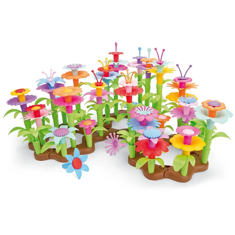 

112 шт./компл. цветок из серии Dream Garden, интерсоединяющий детали, креативные игрушки «сделай сам»