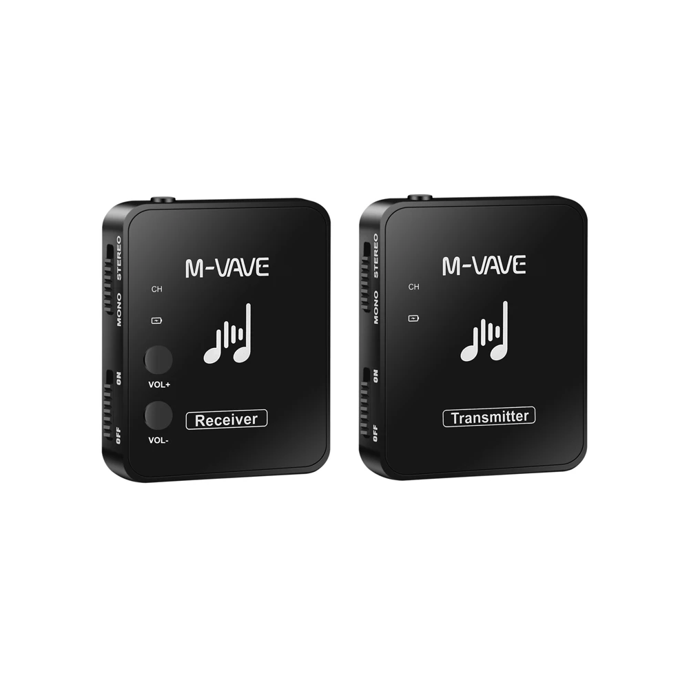 

M-vave WP-10 2.4G Wireless Earphone Monitor Rechargeable Transmitter receiver Support Stereo Mono Recording Function Cuvave M8
