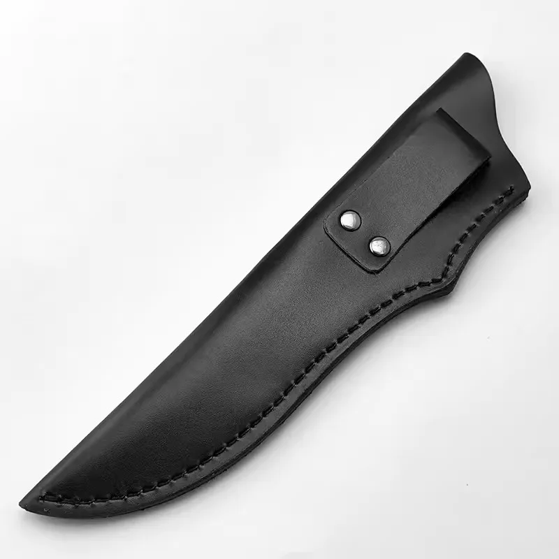 1 шт. черный нож из искусственной кожи с медной пряжкой