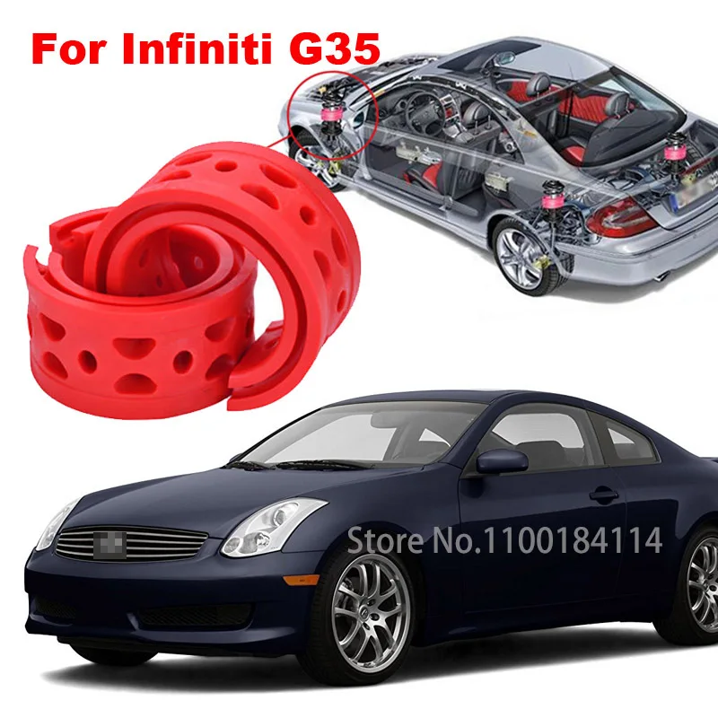 

For Infiniti G35 Car Coil Spring Bumper Auto Shock Absorber Power Cushion Buffer Front / Rear Wheel Accessories