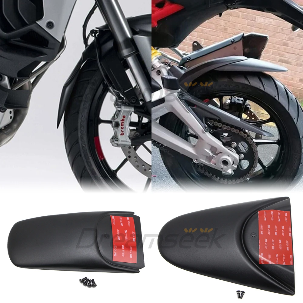

Удлинитель переднего и заднего крыла мотоцикла для Ducati Multistrada V4 S 2021 2022 2023, черный пластиковый брызговик