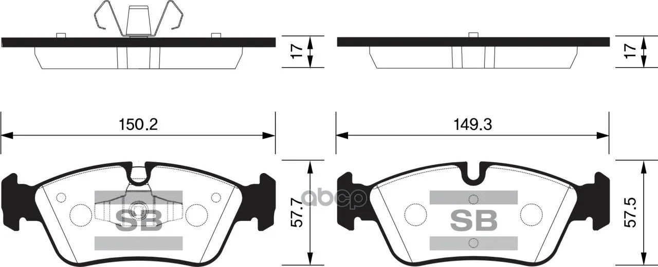 Sp2160_колодки Дисковые П.! Bmw E87/E90/E91 1.8/2.0i/2.0d 04 Sangsin brake арт. SP2160|Запчасти и аксессуары