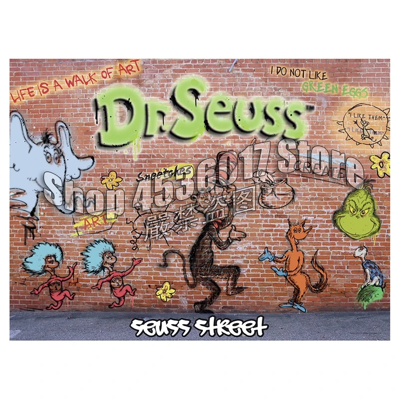 

Diamond Embroidery 5D DIY Diamond Painting Seuss Street Literature GRAFFITI Art Cross Stitch Rhinestone Mosaic Home Decor Crafts