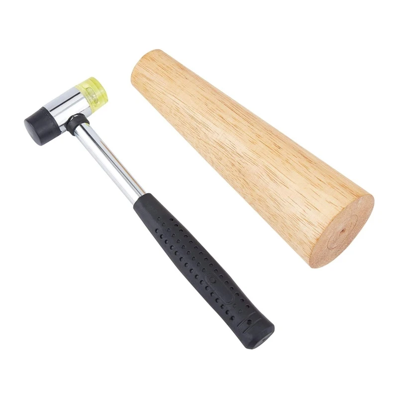

2 Pcs Solid Bracelet Wood Glue Oval Hammer Bracelet Refurbishment Repair Tools