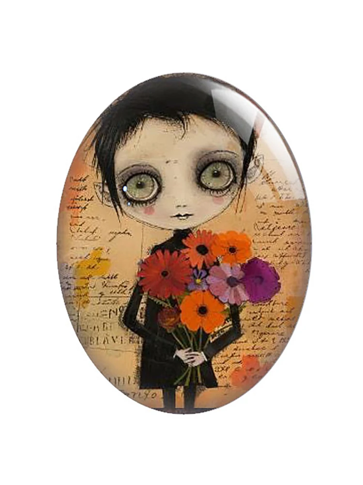 10 шт./лот Хэллоуин ведьма пучук череп охотничий дом привидение Овальный фото