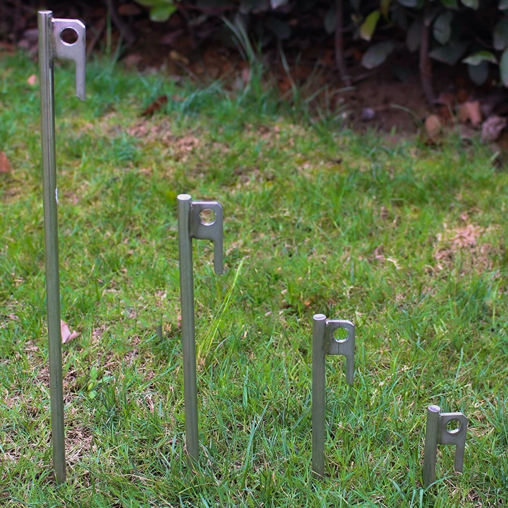 

Stainless Steel Beach Awning Canopy Nail Camping Tent Peg Outdoor Tarp Stakes Camping Portable Outdoor Ground Pin Hook