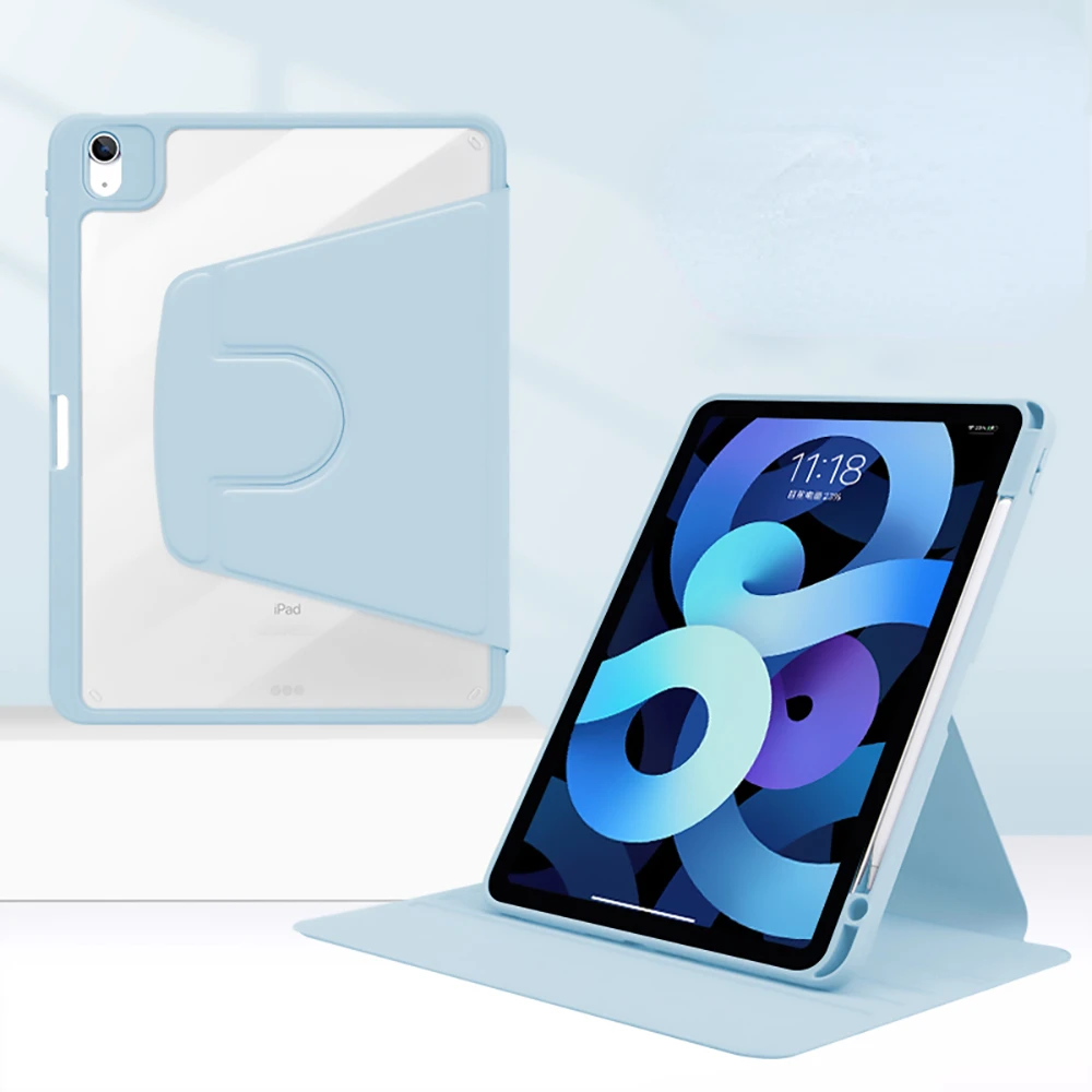 Чехол для iPad Air 5, чехол для 2021 iPad Pro 11 Air 4 10,9, чехол-подставка Pro 12,9 Mini 6 2019 10,2 7/8/9 поколения, чехол с вращением на 360 °