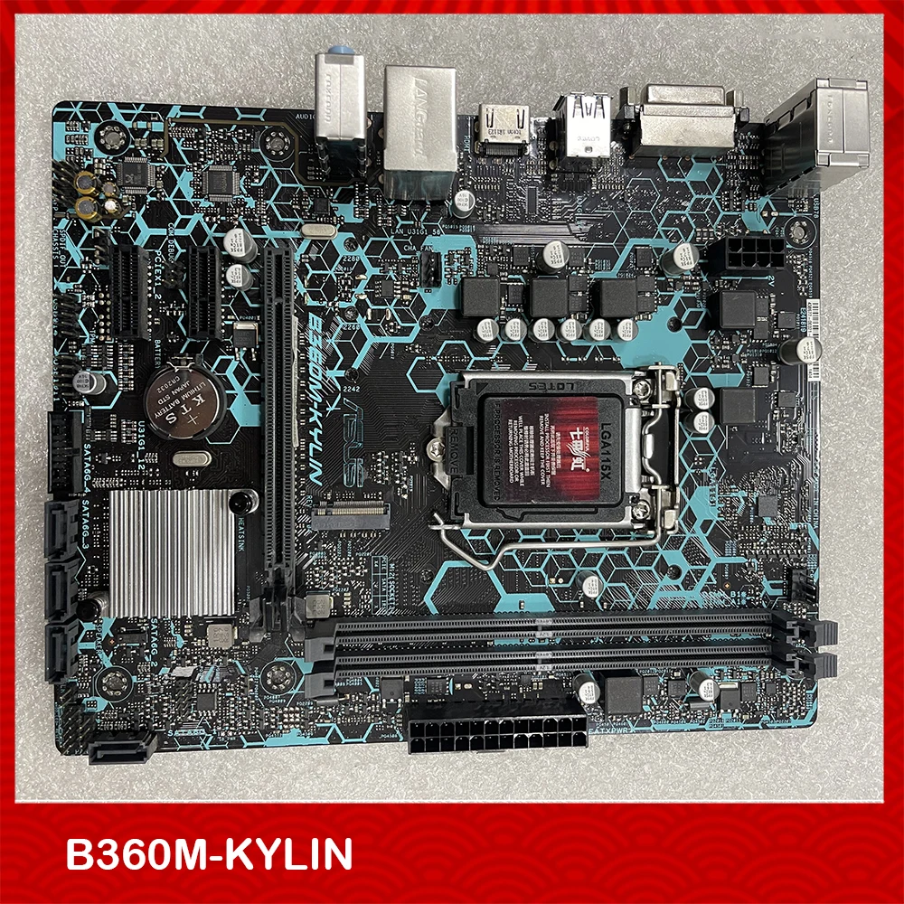 

Original Desktop Motherboard For ASUS For B360M-KYLIN 1151 B360 Supports 8th And 9th Generation CPUs Fully Tested Good Quality
