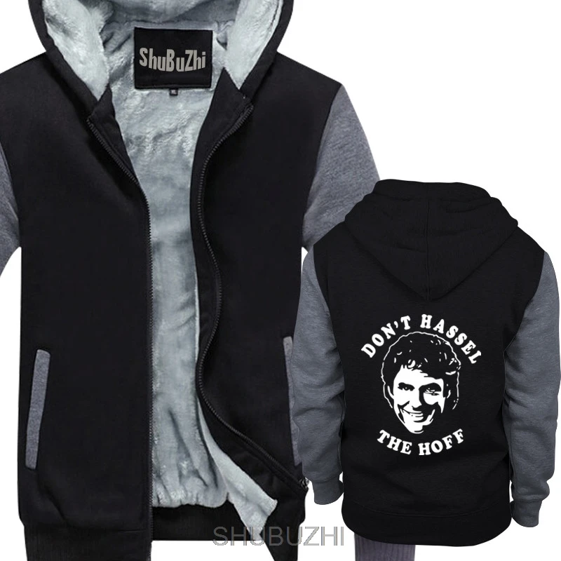 

DAVID HASSELHOFF Don't Hassel the Hoff Baywatch Heavy men winter hoodie male xmas jacket gifts sbz4451