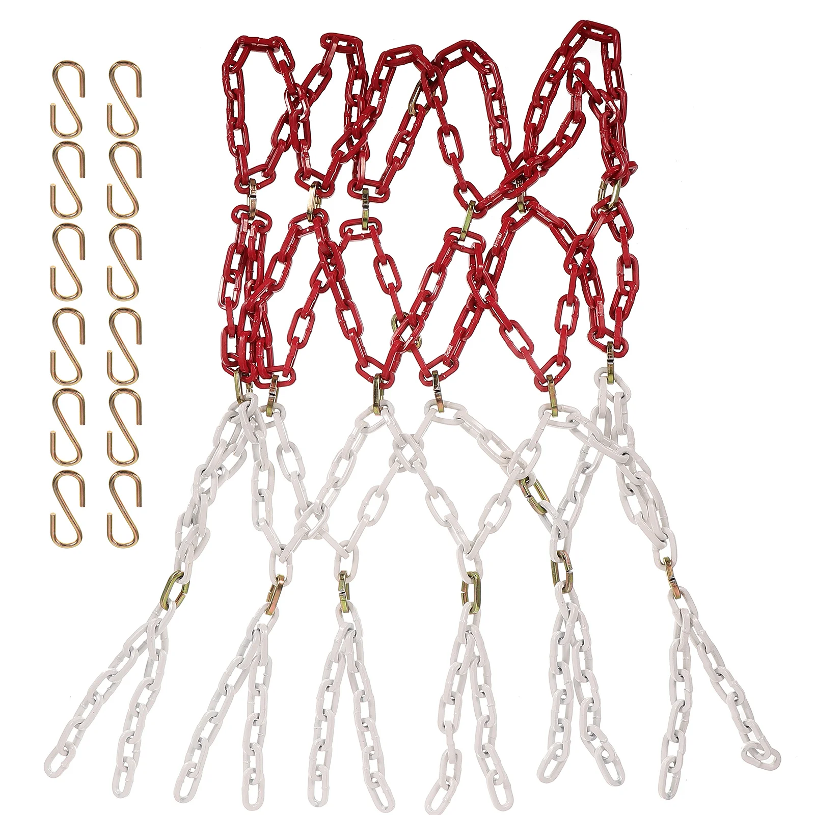 

Outdoor Basketball Return The Net Replacement Chain Network Metal Indoor Hoop Plastic Spray Steel