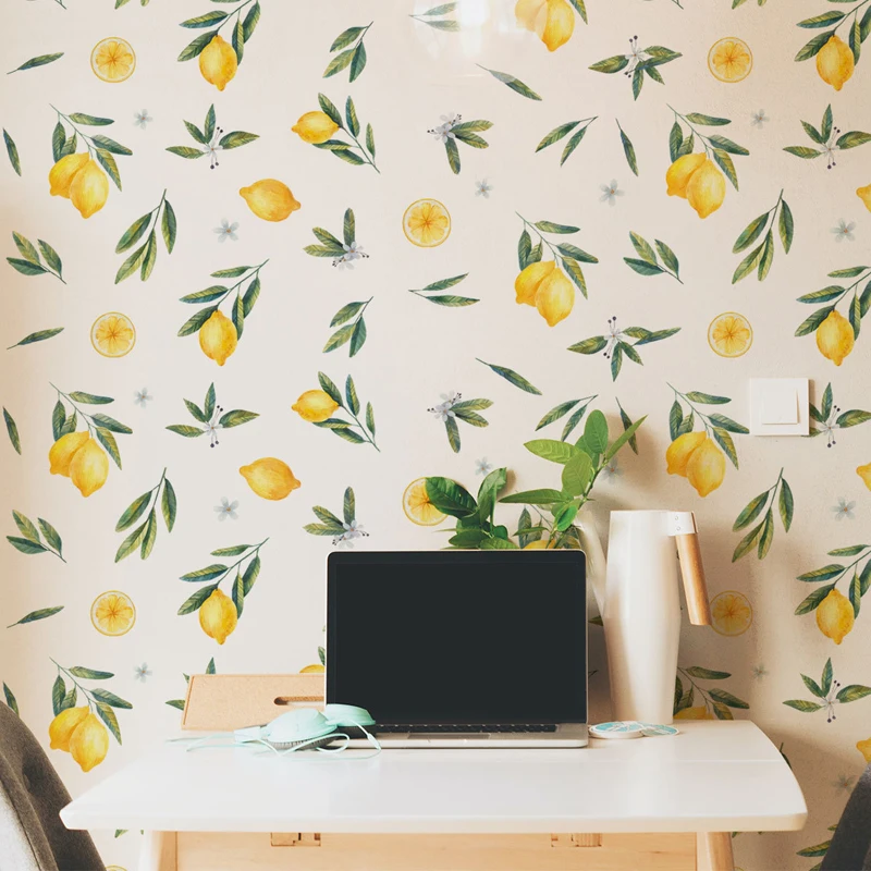 Декоративные наклейки на стену в виде свежих фруктов фон для детской комнаты