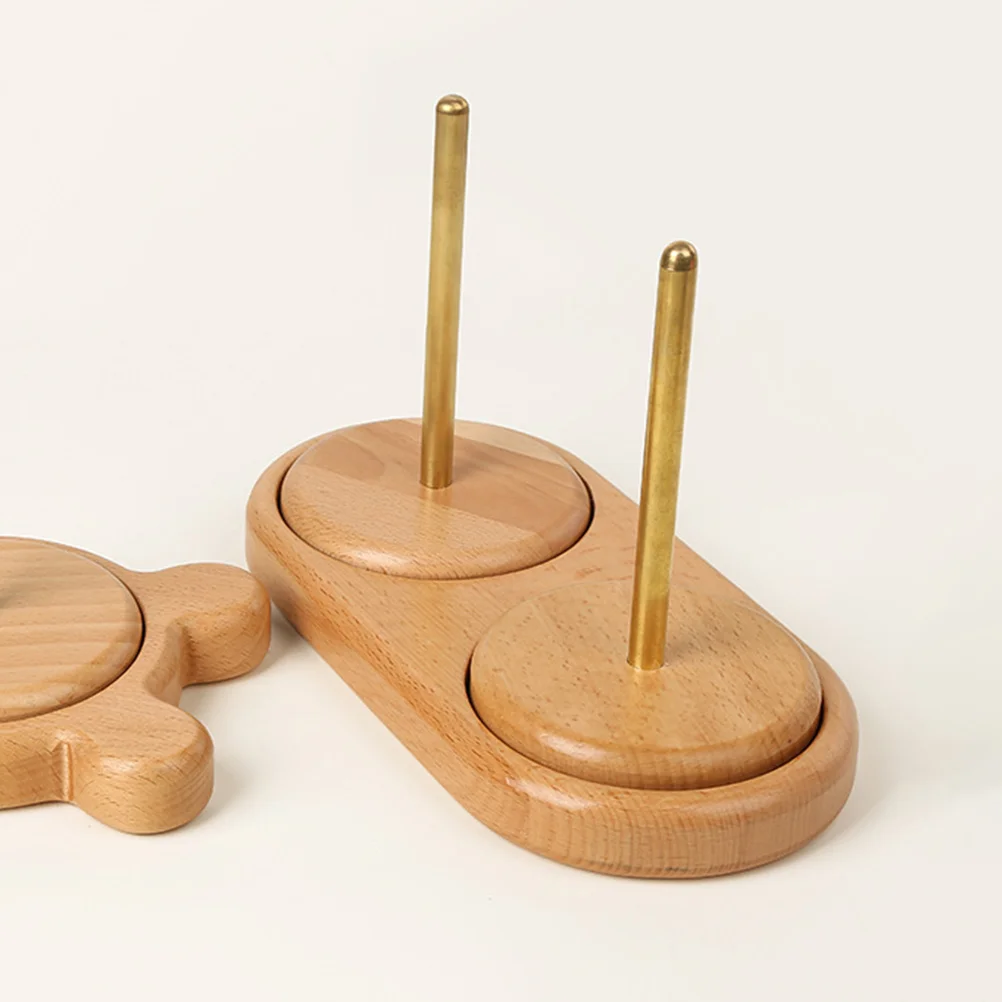 

Wool Spool Wooden Thread Racks Embroidery Storage Stand Knitting Accessory Holder