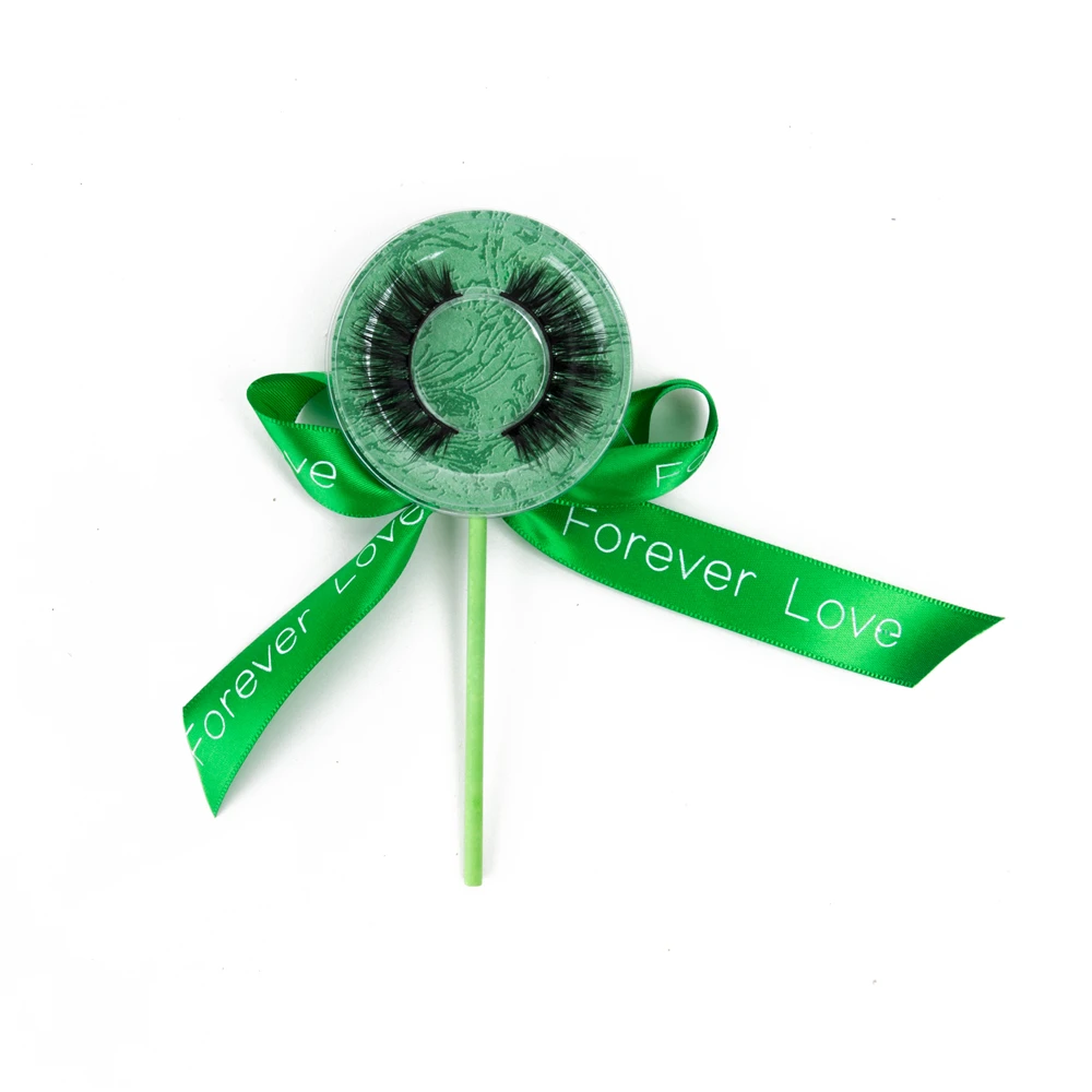 

Lollipop Mink Eyelashes Vendor 3D Wholesale Luxury Long Mink Volume Eyelash Extention
