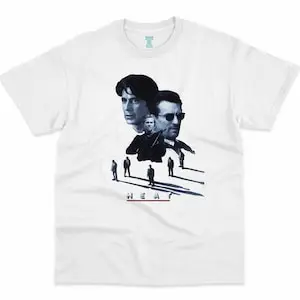 Heat Michael Mann Al Pacino Robert De Niro 1995 (With Title) - HQ Movie Print T-Shirt Heavyweight Unisex Crewneck
