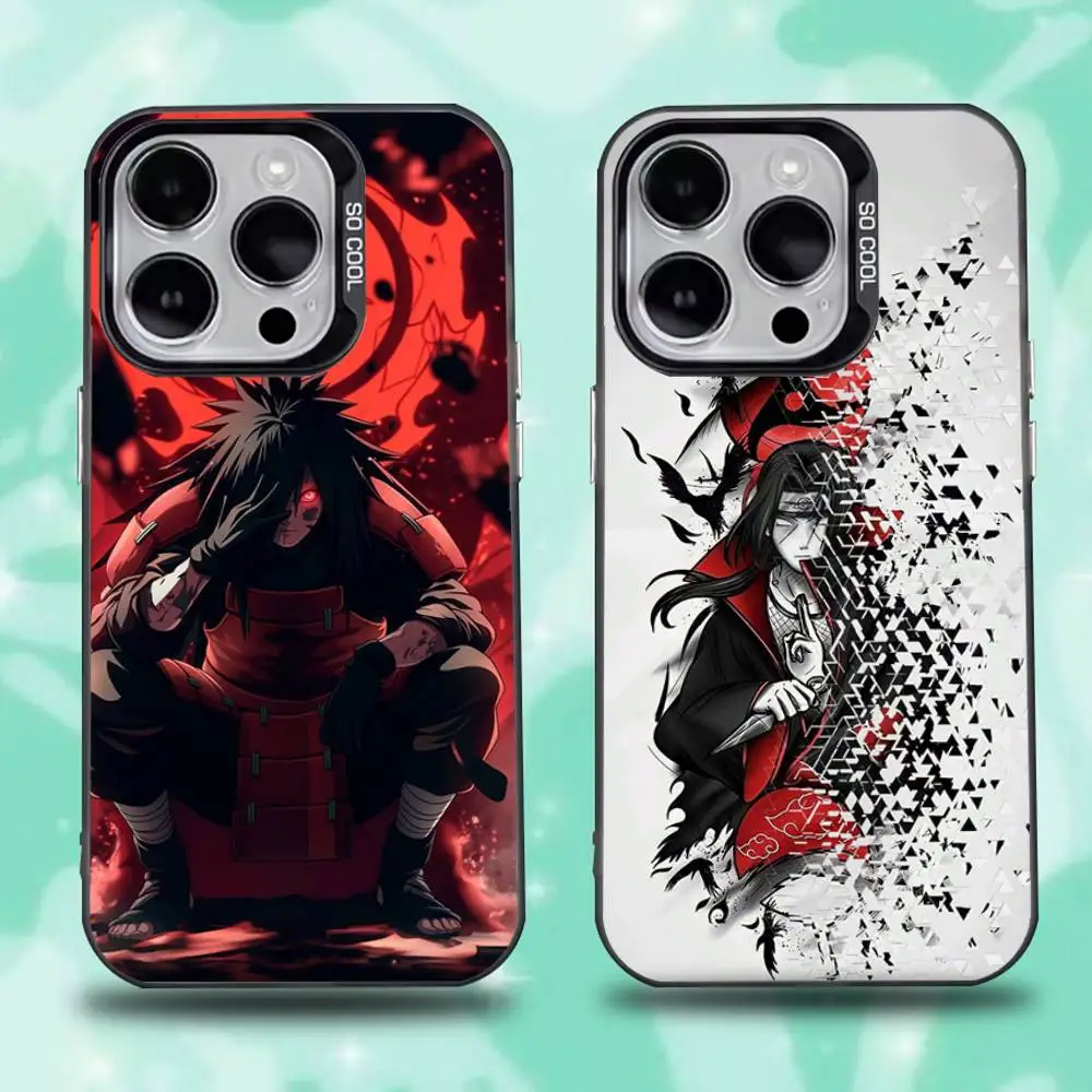 Фото Чехол для телефона U-Uchiha M-Madara I-Itachi для iPhone 16,15,14,13,12,11, Pro, Max, Plus, Mini, XS, SE, черный матовый жесткий бампер с защитой от падения №1