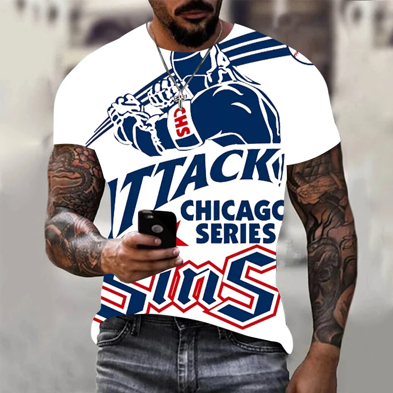 

Футболка мужская с коротким рукавом, летняя легкая дышащая Повседневная футболка большого размера с 3d-надписью, 2022