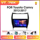Автомобильное радио, мультимедийный видеоплеер, GPS-навигатор Vtopek, 4G DSP, 2din, Android 10,0, для Toyota Camry 7, XV 50, 55, 2012-2017