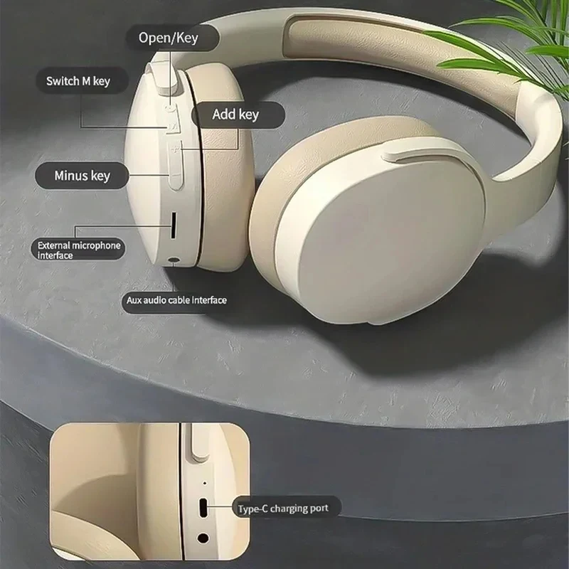 Фото Оригинальные беспроводные наушники P2961 Bluetooth модные 5,3 наушники для Samsung iPhone стерео HIFI гарнитура игровые наушники с микрофоном №4