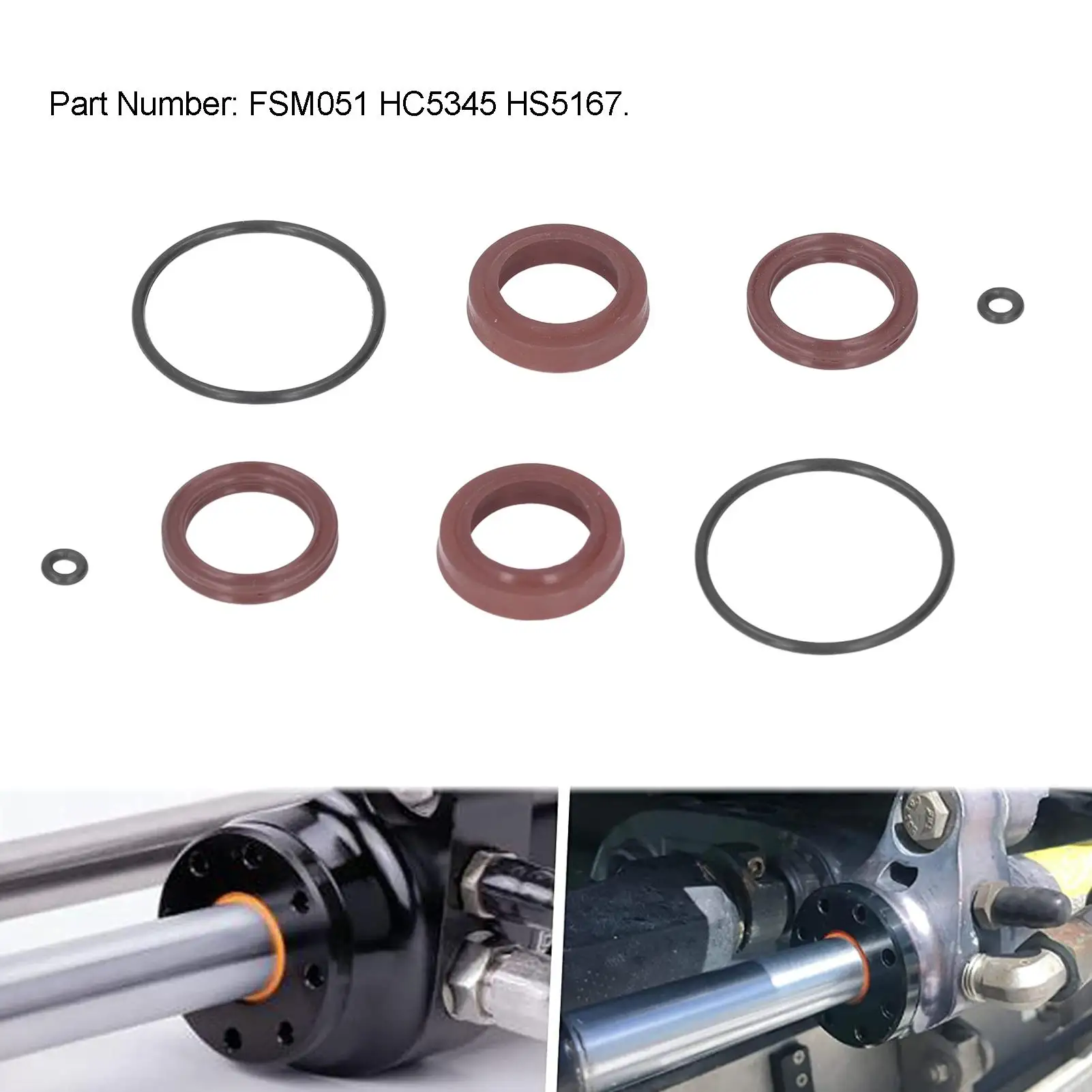 HC5345 Комплект прочных резиновых цилиндров — долговечный антикоррозийный ремонт