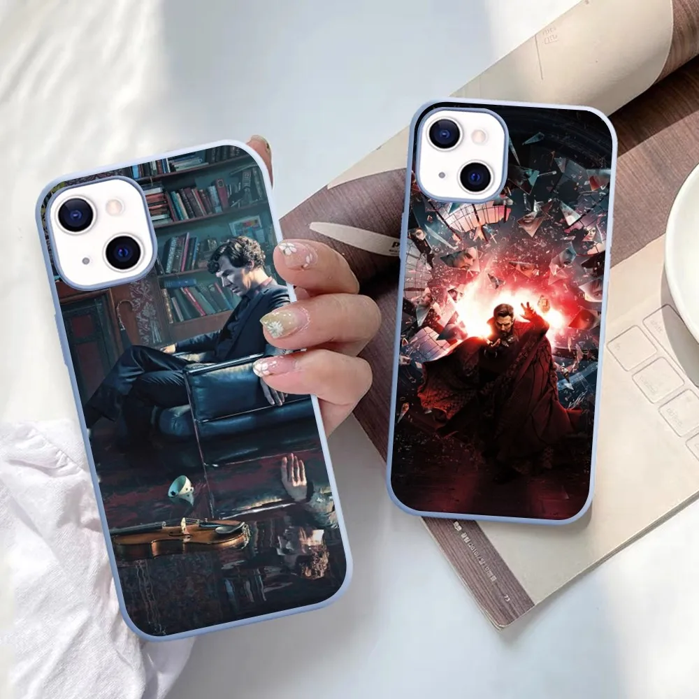 Чехол для телефона B-Benedict Cumberbatch IPhone 14 11 12 13 Mini Pro Xs Max 8 7 6 6S Plus X XR однотонный чехол