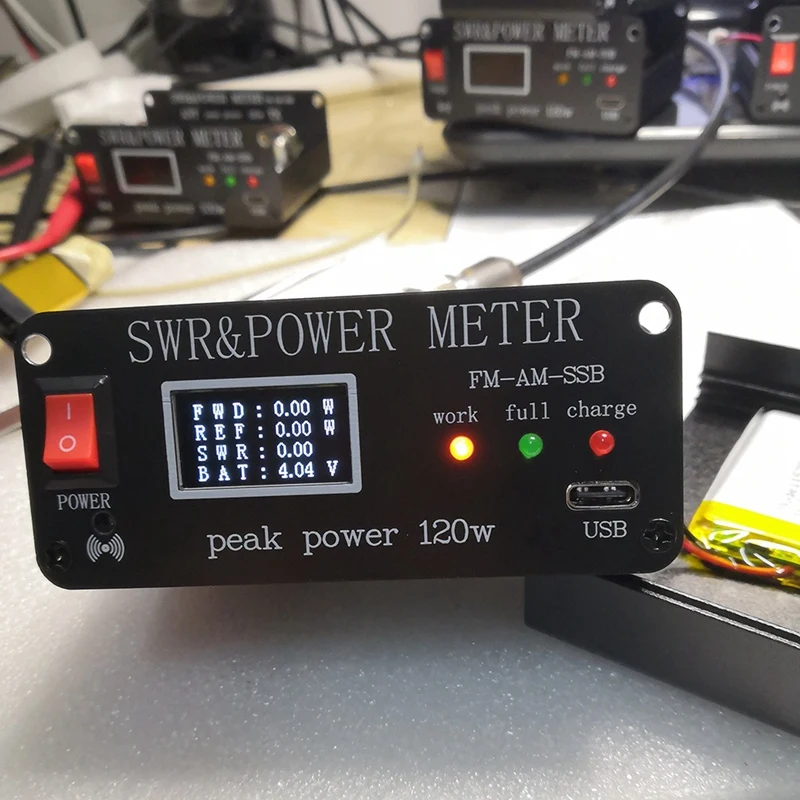 

FM AM SSB 1.8Mhz-50Mhz SWR Power Watt Meter SWR & Power Meter Peak Power 120W PWR SWR Meter