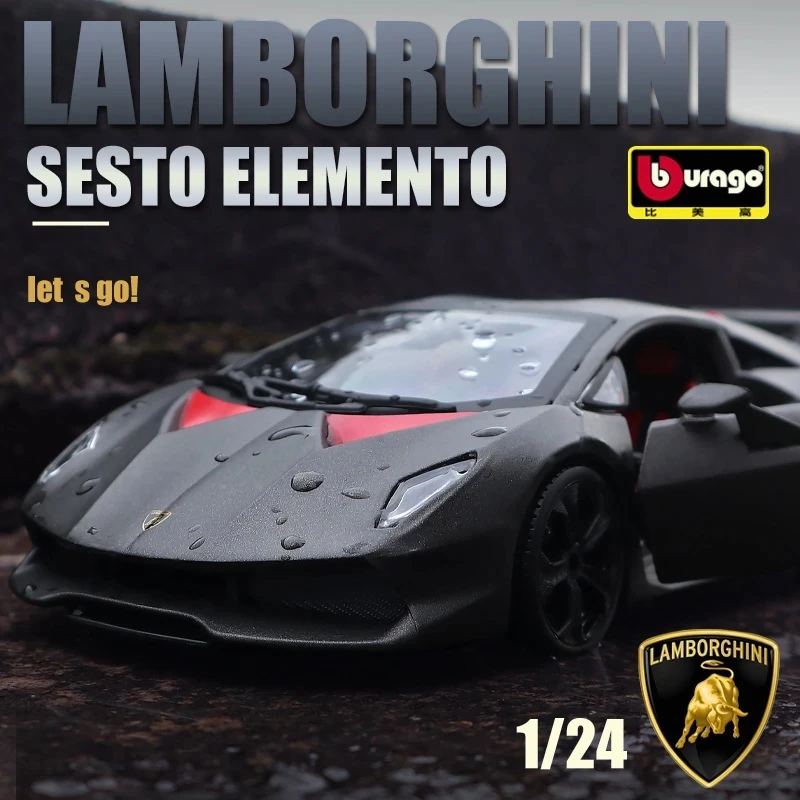 

Bburago 1:24 Lamborghini Sesto Elemento Sports Alloy Car Model Diecast Metal Toy Car Model Simulation Collection Gifts Toys Boys