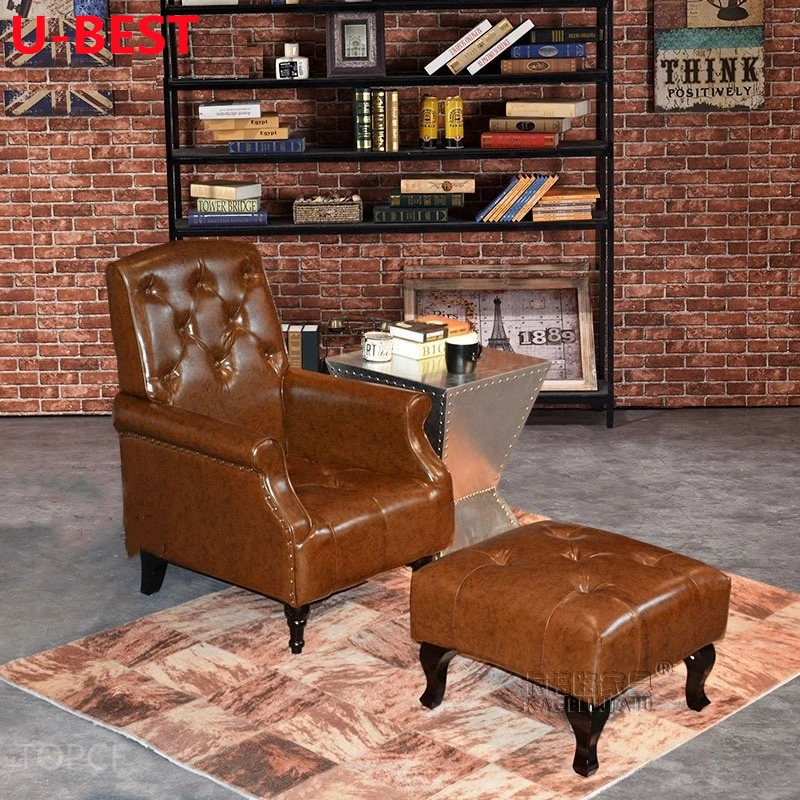 China Recliner Chair Reclining Wing Chair Classic Button Tufted Single Sofa Chairs