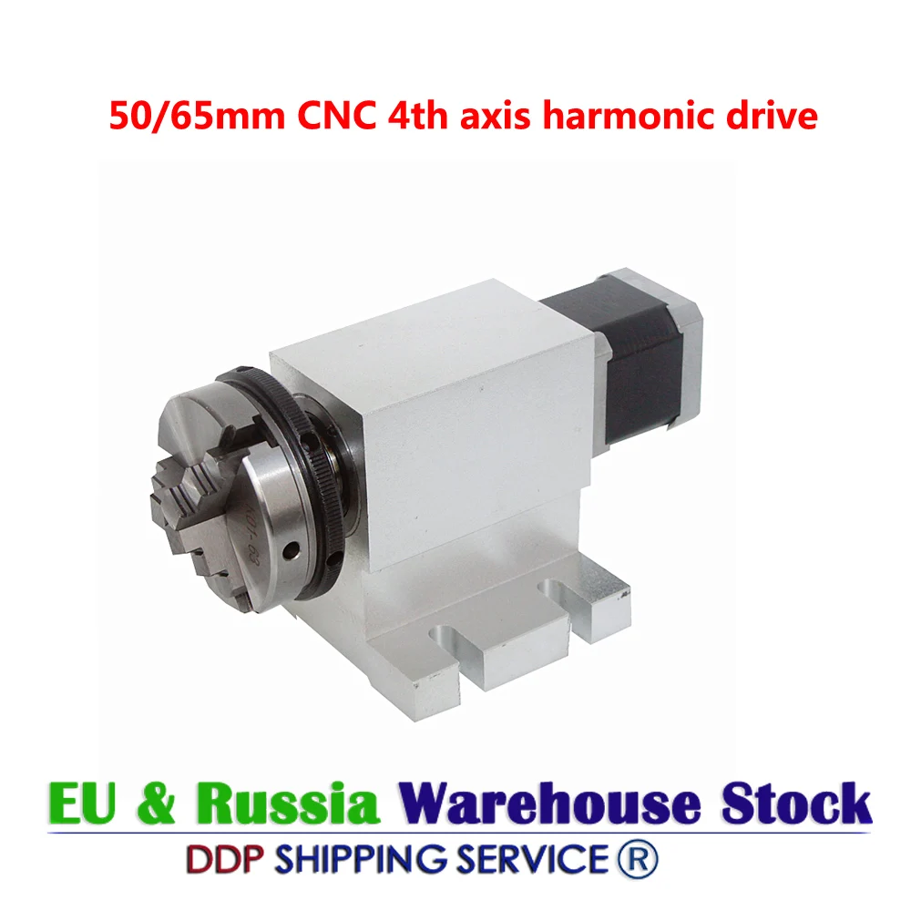 

Распределительная головка вращающаяся 4-я ось 3 челюсти патрон 50 мм или 65 мм гармонический привод для мини ЧПУ маршрутизатора гравировально...