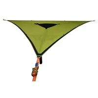 multiplayer portable outdoor camping hammock high strength parachute fabric hanging bed hunting sleeping swing