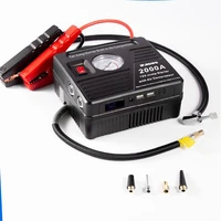 free shipping 4000a portable multi function emergency power bank tire inflator car charger battery car jump start air compressor