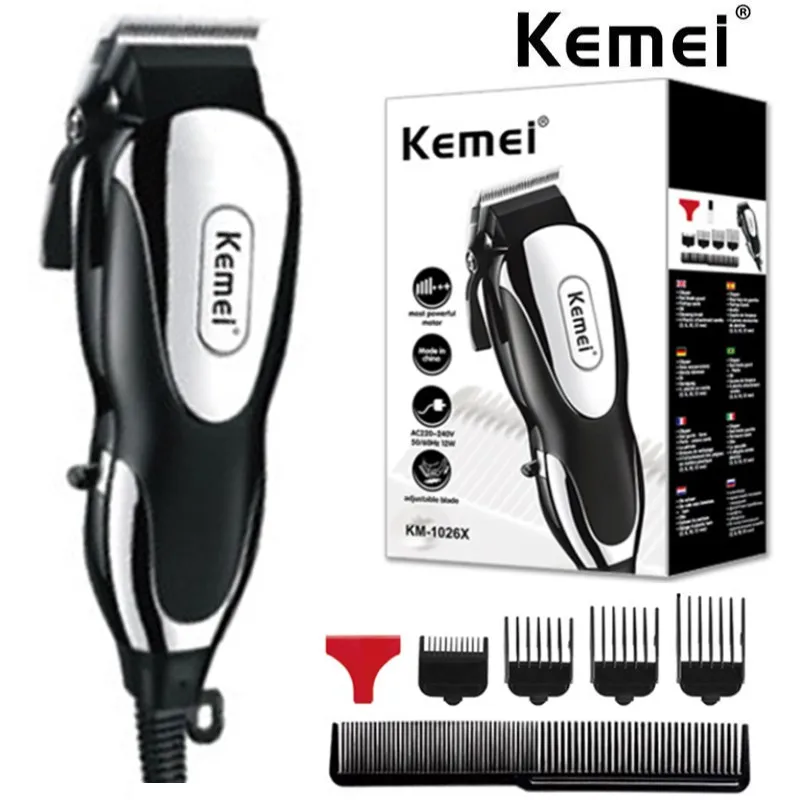 

Kemei Professional Hair Clipper Hair Clipper Cordless Hair Clipper Beard Trimmer Men Electric Hair Clipper Rechargeable Haircut