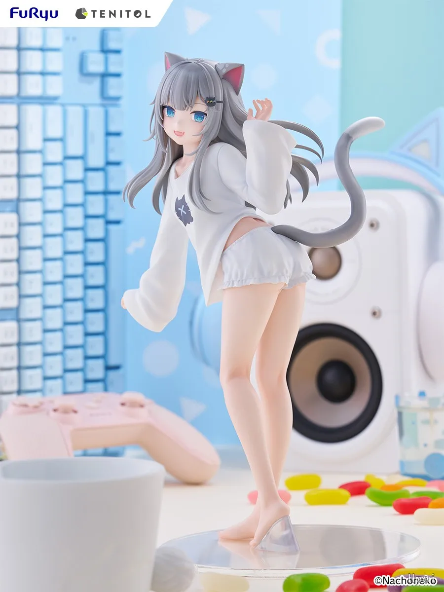Фото В наличии FuRyu TENITOL TALL Nachoneko настольная милая кукла аниме фигурка игрушка подарочная модель коллекция №2
