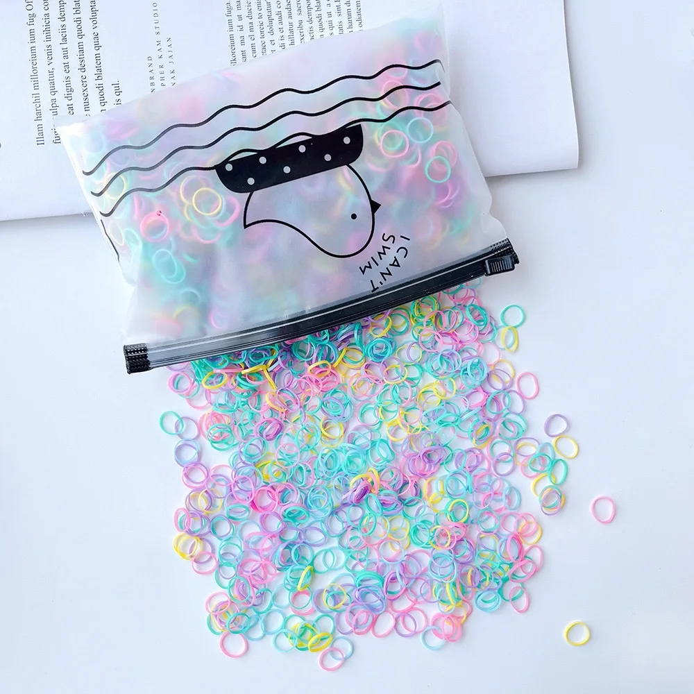 Детские резиновые резинки для волос цвета Carolyn девочек эластичные повседневного