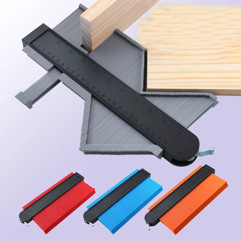 

Shape Gauge Plastic Profile Copy Gauge Duplicator Scale Template Wood Marking Tools Tiling Laminate Tiles General Tools