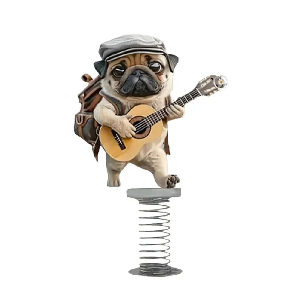 

Прекрасная собака, акриловые весенние украшения с качающейся головой, автомобиль, милая форма, 2D аксессуары, игрушки, забавные украшения, приборная панель C0H4