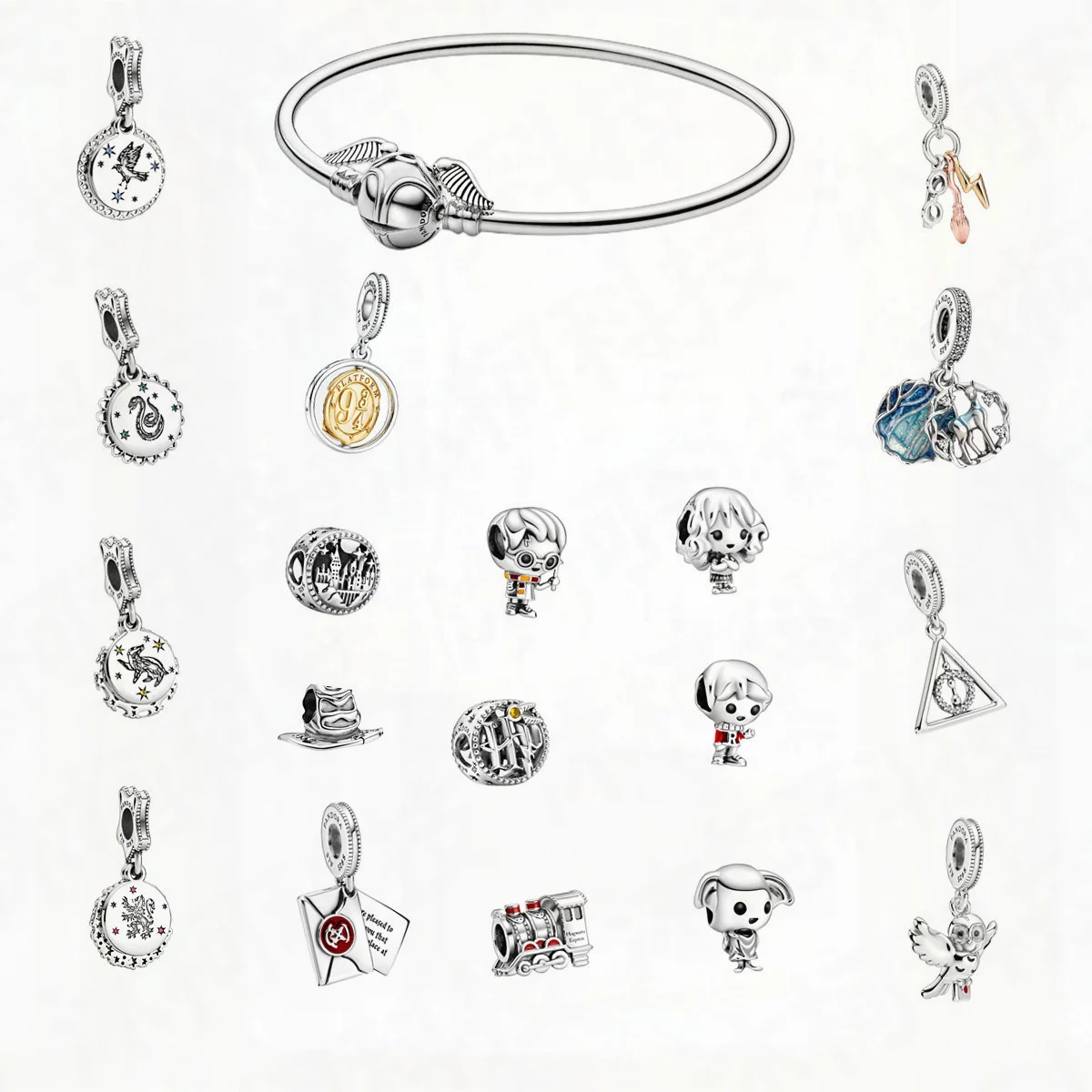 

Potter Kawaii Dobby Series Charm Beads Pandora Fit Charms 2022 New Original Bracelet Lucky Kids Jewelry in Bulk Free Shipping