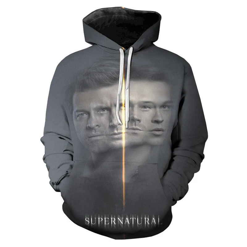 

Men's Women's TV Drama Supernatural 3D Printing Sweatshirt Harajuku Hoodie Fashion Casual Pullover Hooded Sweatshirt