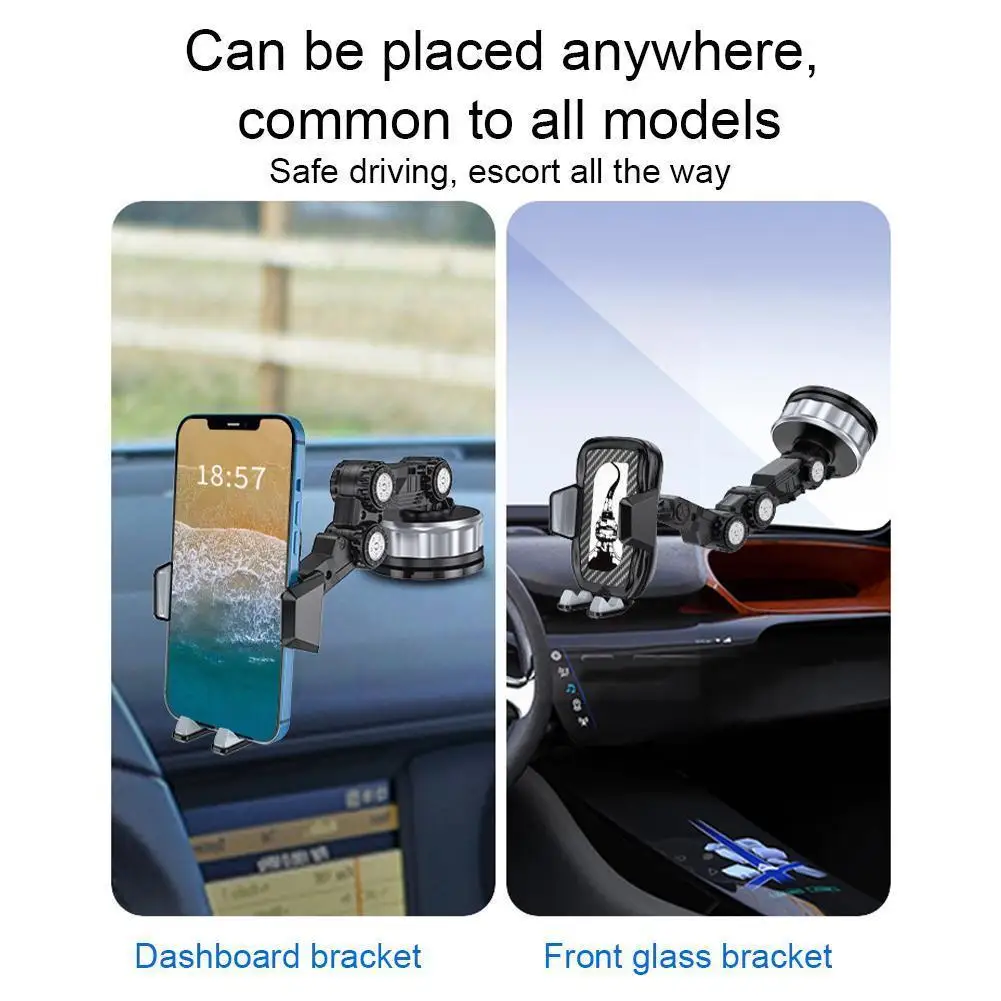 

360 Универсальный многофункциональный автомобильный держатель для телефона вращающаяся подставка Регулируемая присоска автомобильный под...