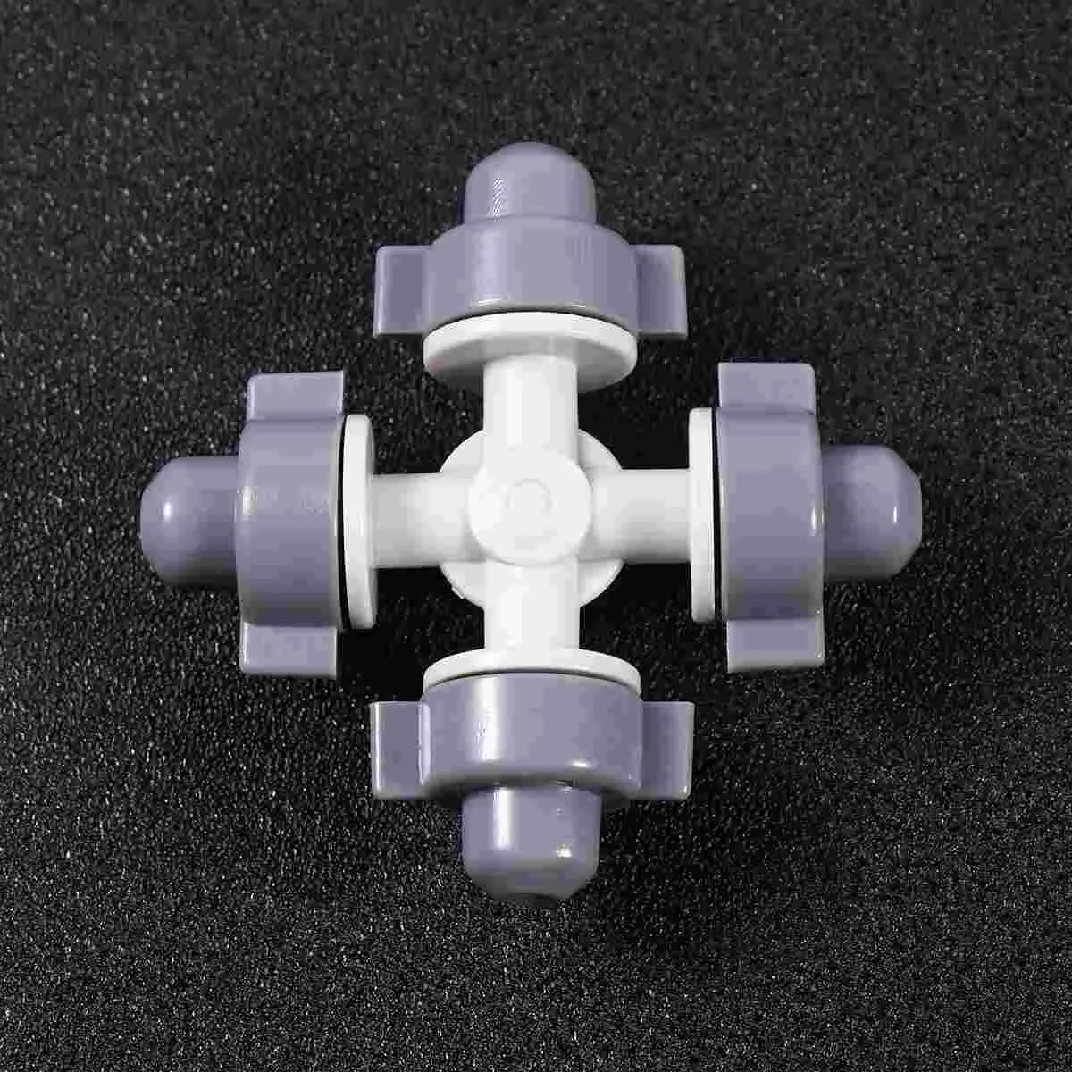 

10Pcs Detachable Cross Shaped Atomizer Nozzle Irrigation Nozzles Four-Way Atomizing Nozzle Garden sprayer