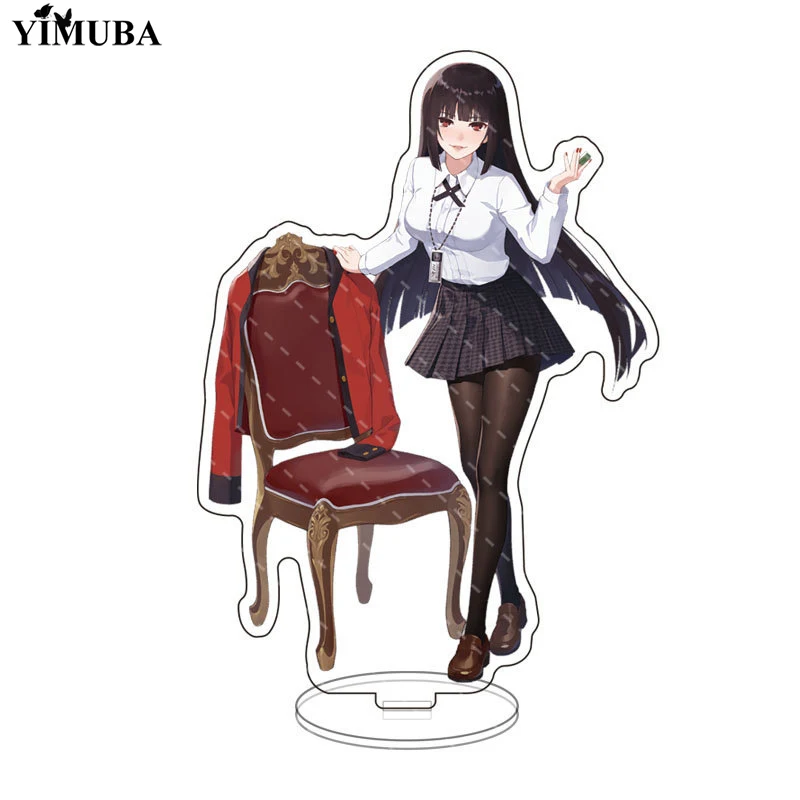 Японские Аниме Kakegurui Косплей стенд модель тарелка джабами Yumeko Saotome Meari акриловые