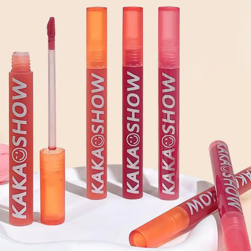 

6 Colors Matte Velvet Lip Glaze Lip Gloss Makeup Waterproof Long Lasting Moisturizer Non-stick Cup Lipstick Cosmetic Maquillaje