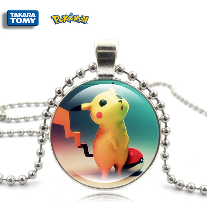 Ожерелье из серии аниме Покемон стеклянное ожерелье кулон ювелирные изделия